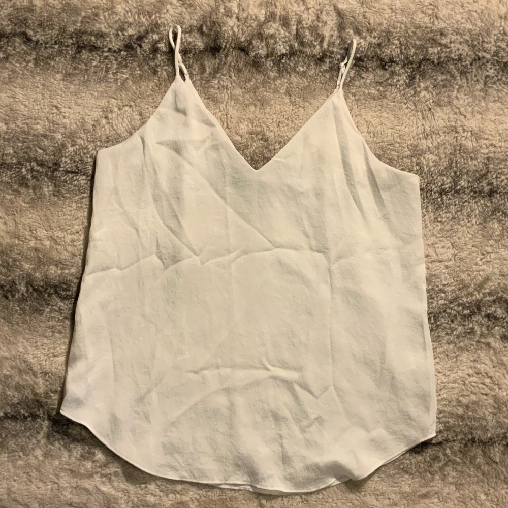 Women’s Express V-Neck Elegant White Blouse